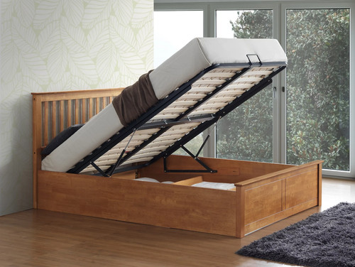 Malmo oak wooden ottoman - malmo,