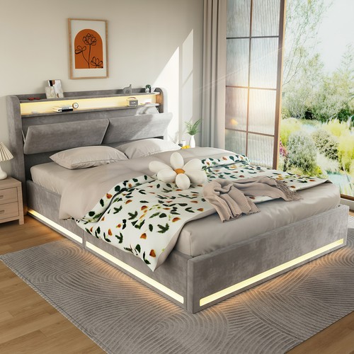 Storage led upholstered plush - storage,