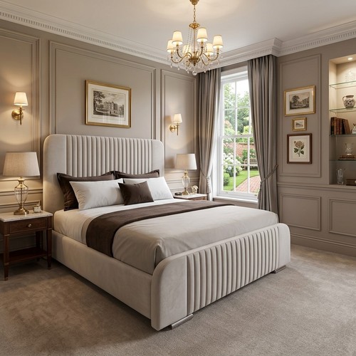 New panel bed - new, plush