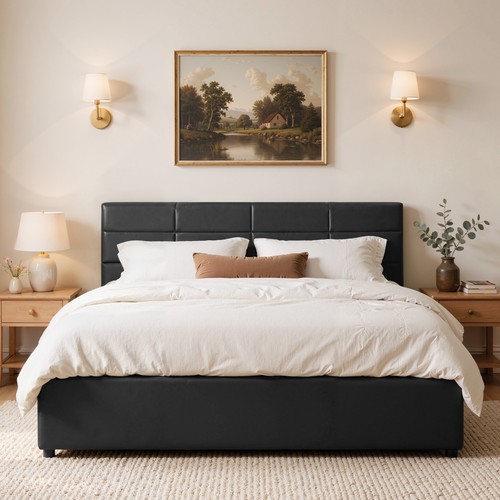 Faux leather gas lift - gas,