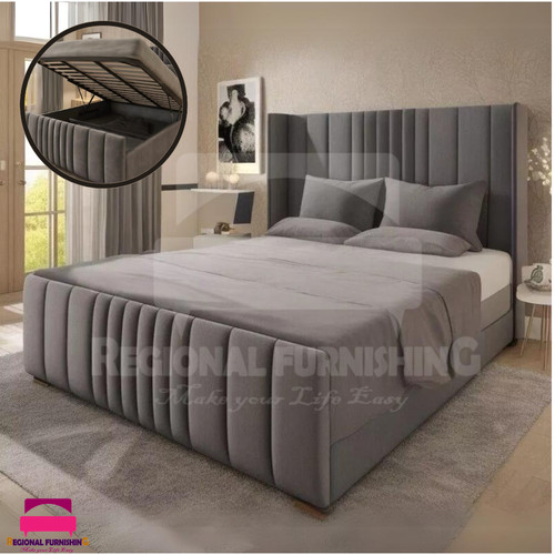 Ottoman winged bed - ottoman, plush