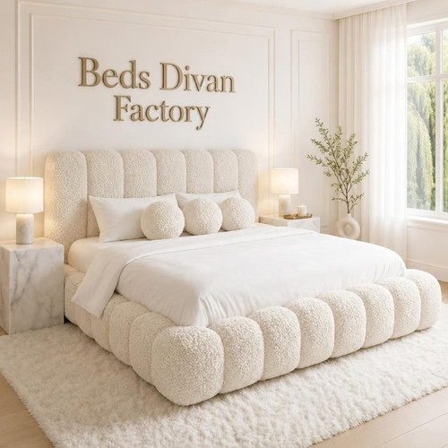 Ottoman boucle teddy - boucle, bed