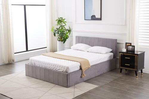 Ottoman storage bed grey - storage,