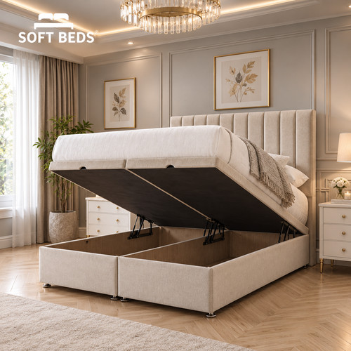 Ottoman divan bed frame plush - ottoman,