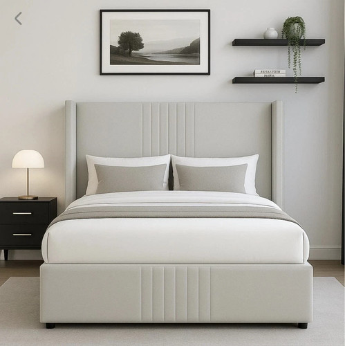 Plush velvet winged panel - winged,