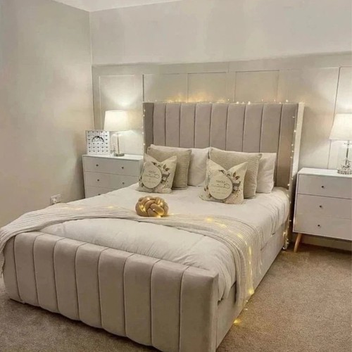 Ottoman winged panel bed - winged,