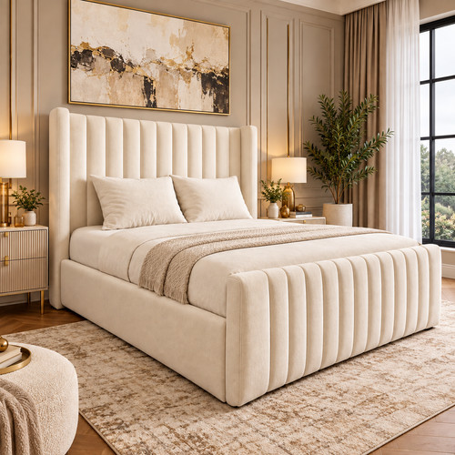 Winged panel upholstered plush - panel,