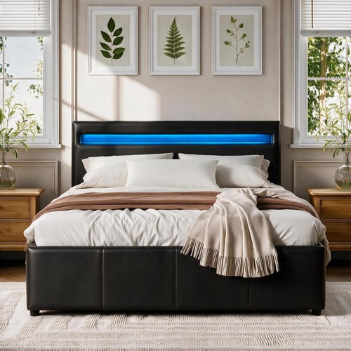 Faux leather modern gas lift - faux,