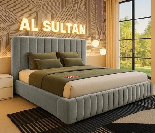 Bed frame plush - bed, velvet