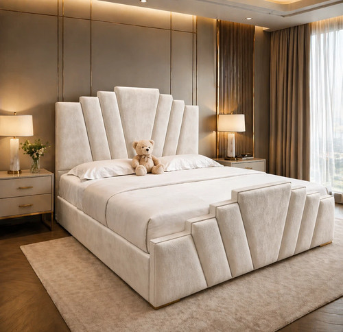 Crown ottoman bed frame - frame, gas