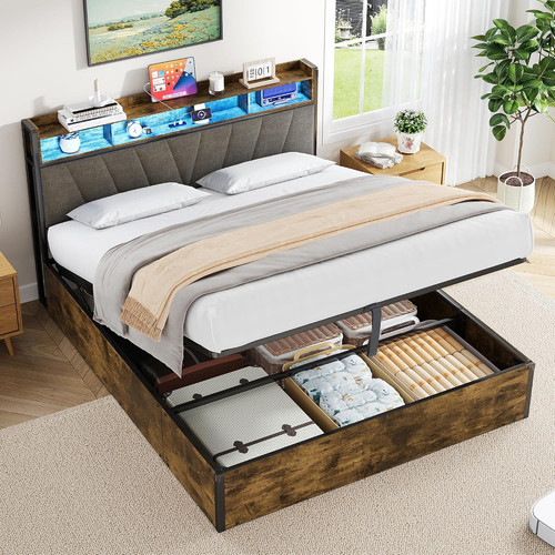 Double ottoman bed frame - double,