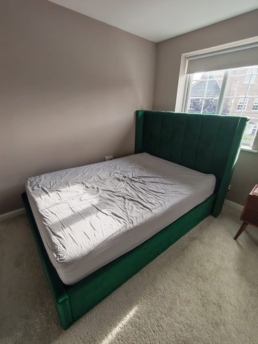 Emerald green ottoman bed - emerald,