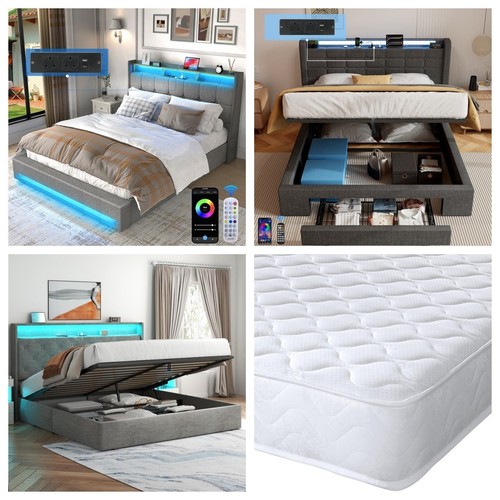 New ottoman storage - ottoman, led