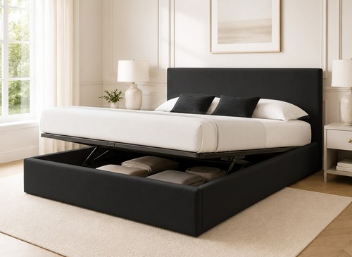 Low profile ottoman storage - low,